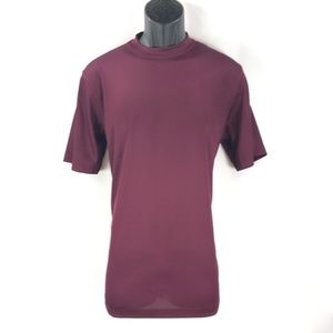 Log-in Uomo Dressy Plum T-Shirt for Men Crew Neck Short Sleeve Size 4XL